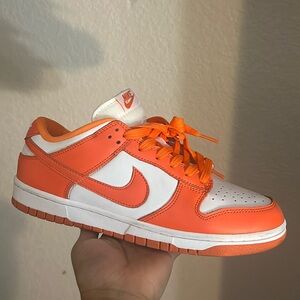 orange nike dunk